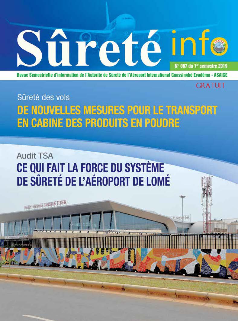 LE NUMERO 007 DE «SURETE INFO» EST DISPONIBLE 