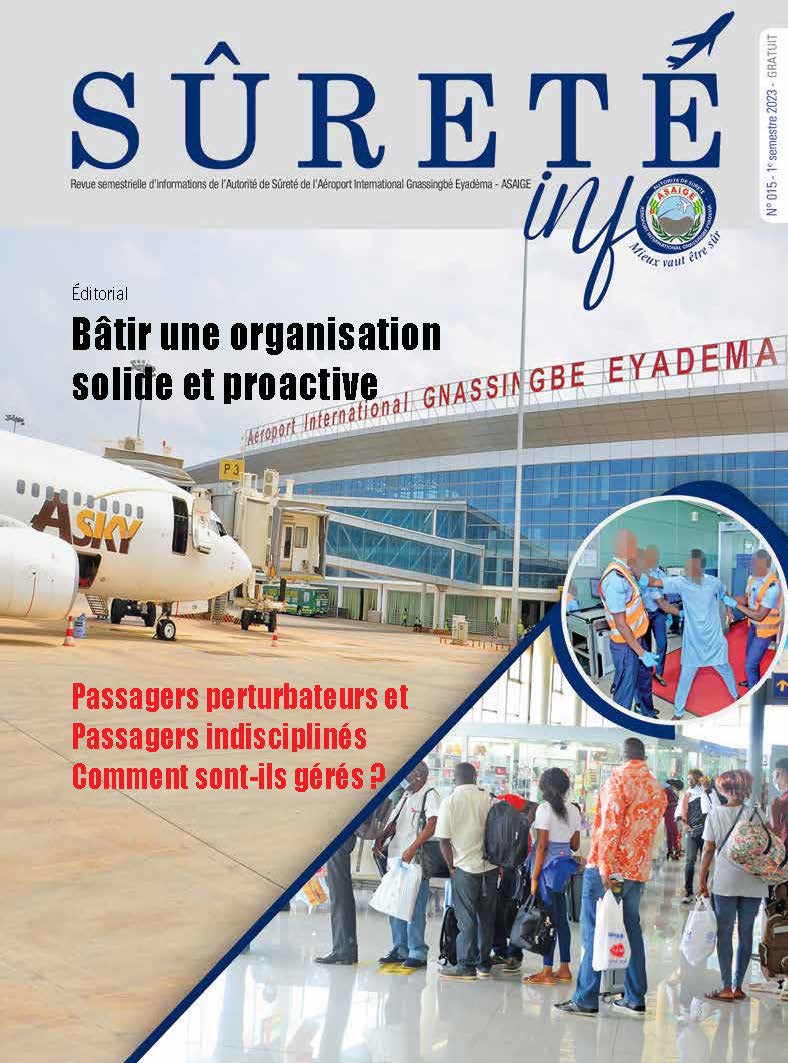 LE NUMERO 015 DE « SURETE INFO» EST DISPONIBLE 